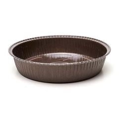 Kageform Ø 197 x H 44 mm pap PET Brun - 180 stk/krt