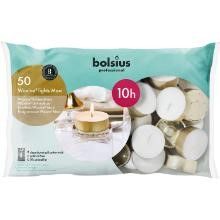 Fyrfadslys stor Ø6 cm Brændetid 10 timer Guld - 50 stk/pk