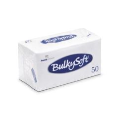 Serviet BulkySoft 33 x 33 cm 2-lag 1/8-Falset Hvid - 40 pk x 50 stk/krt