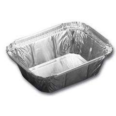 Alubakke 250 ml 122 x 96 x 34 mm - 10 pk x 100 stk/krt