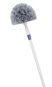 Afstøver m. teleskopskaft & Uglehoved, Grå / Hvid - 1 stk