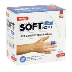 Plaster Soft Next Snøgg 6 cm x4.5 m Latexfri Blå