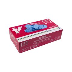 Prime Source Nitril Engangshandske Standard str. S u/Pudder Blå - 100 stk/pk