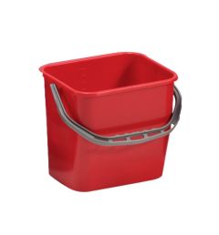 TTS Plastikspand m. Plastikhåndtag 12 L, Rød