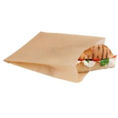 Papir Sandwichpose til ovn 170 x 195 mm Brun - 500 stk/krt