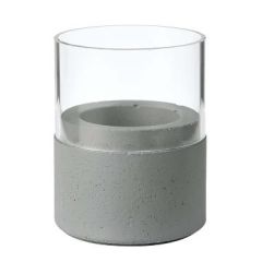 Duni Neat Lysestage Ø6.1 x 7 cm, Mørk Grå - 10 stk/krt