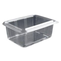 Bæger m/låg Catersource RPET 2000 ml Klar - 100 stk/pk