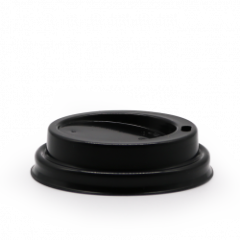 Kaffelåg til 8 oz kaffebæger Sort - 50 stk/pk