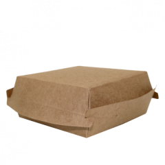 Burgerboks 2-delt PE coating 15 x 15 cm - 50 stk/pk
