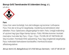 Borup Grill Tændvæske til Udendørs brug - 6 fl x 1 L/krt