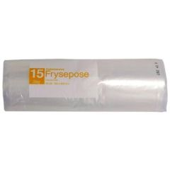 CaterSource Frysepose 15L m/skrivefelt LDPE - 15 rl x 50 stk/krt