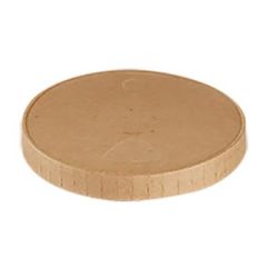 Kraft Låg t/dressingbæger Brun PE-coating Ø44 mm - 50 stk/ps