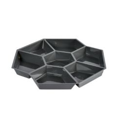 Duni Multiboks Octaview 7-rum 283 x 283 x 25 mm RPET Grå - 320 stk/krt