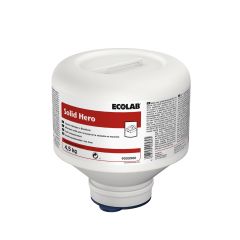 Ecolab Maskinopvask Pulver Solid Hero m/klor Højkoncentrat - 4 ds x 4,5 kg/krt