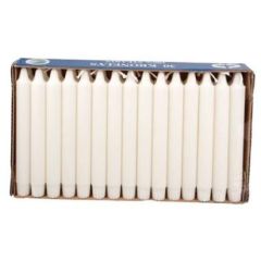 Kronelys Ø22 x 200 mm 7 timer Hvid - 24 stk/pk