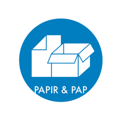 NRW Piktogram til affaldssortering, papir og pap - 1 stk