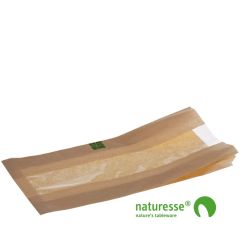 PLA Sandwichpose Natur 430 x 210 x 2 x 40 mm - 500 stk/krt