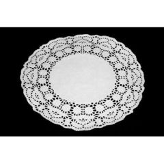 Kagepapir Ø19 cm Rund Udstanset Hvid - 500 stk/krt