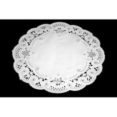 Kagepapir Ø20 cm Rund Udstanset Hvid - 500 stk/krt