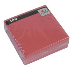 Fasana Serviet 33x33 cm 1-lag, Bordeaux - 100 stk/pk