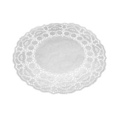 Kagepapir Ø24 cm Rund Udstanset Hvid - 500 stk/krt