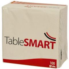 TableSmart Serviet 33x33 cm 2-lags Hvid - 100 stk/pk