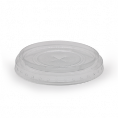 RPET Låg Fladt m/kryds 100% genbrugsplast 8-16 oz - 100 stk/pk