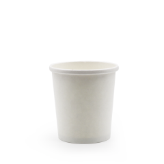 Pap Suppebæger 450 ml/16 oz Ø100 mm Hvid - 50 stk/pk