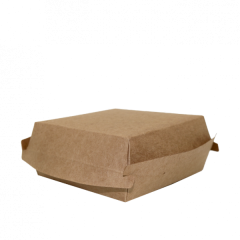 Burgerbox 2-delt PE coating 13 x 13 cm - 50 stk/pk