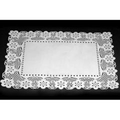 Kagepapir 30x40 cm firkantet udstanset hvid - 500 stk/krt