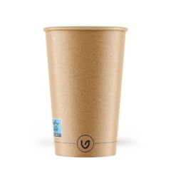 Pap Kaffebæger Single Wall Ø90 x H113 mm 300 ml/12 oz Brun - 50 stk/ps
