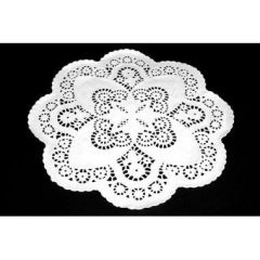 Kagepapir Ø31 cm Rund Udstanset Hvid - 500 stk/pk