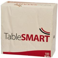TableSmart Serviet 40x40cm 3-lag hvid - 100 stk/pk