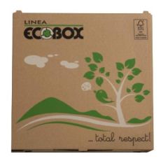 Pap Pizzaæske FSC-mærket Ecobox 29 x 29 x 3 cm - 100 stk/krt
