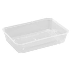 Nudelbakke 500 ml 175 x 120 x 35 mm PP Klar - 50 stk/pk