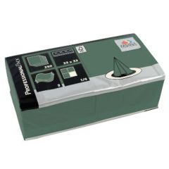 Fasana Serviet 33 x 33 cm 3-lag Mørkegrøn - 250 stk/pk