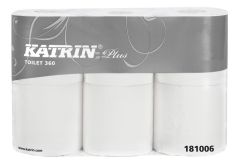 Katrin Plus Toiletpapir 360 2-lags, hvid - 42 Rl/krt