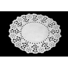 Kagepapir Ø14 cm Rund Udstanset Hvid - 500 stk/krt