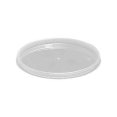 Låg Rund Ø133 mm PP Klar - 1248 stk/krt