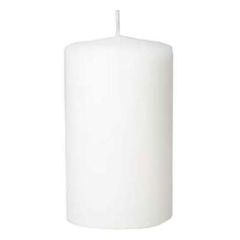 Bloklys Ø70 x 120 mm Brændetid 53 timer Hvid - 12 stk/krt