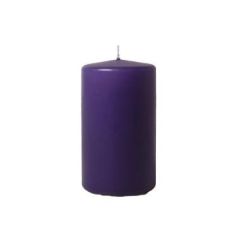 Bloklys 40 timer, Ø60 x 120 mm, Mørkelilla - 12 stk/krt