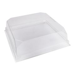 rPET Låg Firkantet 210 x 100 x 65 mm Klar - 240 stk/krt