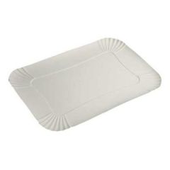 Pap Smørrebrødsfad Hvid 430 x 300 mm - 100 stk/krt