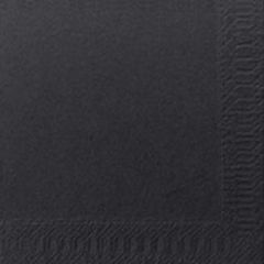 Duni Serviet 24 x 24 cm 3-lag Sort - 250 stk/pk