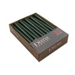 Antiklys 7.5 timer, Ø22 x 245 mm, Mørkegrøn - 30 stk/pk