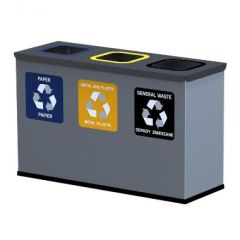 ECO Affaldsbeholder 3 x 12 liter - 1 stk