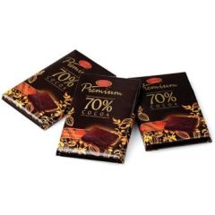 Chokolade Premium Dark 70% 10 gr, 120 stk/krt