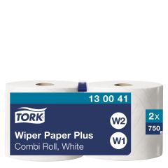 Tork W1/W2 Aftørringsrulle Plus Industri 2-lag - 2 rl/krt