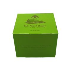 Kageæske Sdr. Nærå 130 x 120 x 100 mm Lys Grøn - 25 stk/pk - UDEN AFGIFTER OG GEBYR