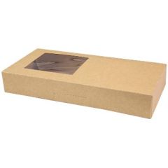 Pap Sushi-/Kageæske m. låg 320 x 150 x 50 mm - 200 stk/krt